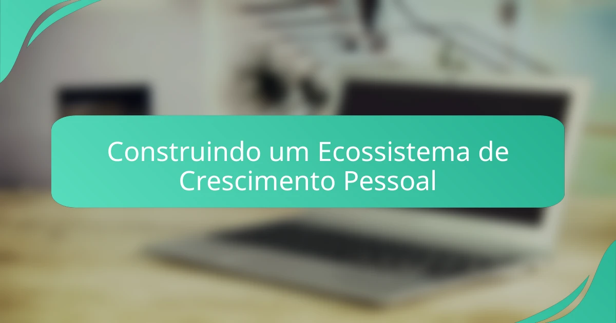Construindo um Ecossistema de Crescimento Pessoal